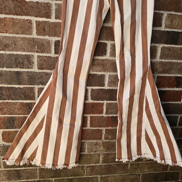 Saints And Hearts Striped Flare Jeans - Picture 15 of 15